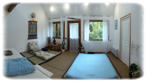 La piece Azur Shiatsu de la Porte Vitale Une salle pour la détente et la relaxation